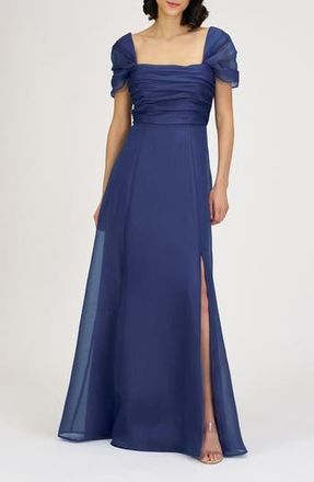 JS Collections Jane Ruched Bodice A-Line Gown in Twilight at Nordstrom Rack, Size 10