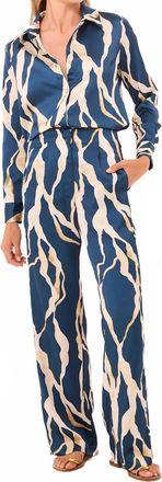 Misa Rita High-Rise Pant In Navy