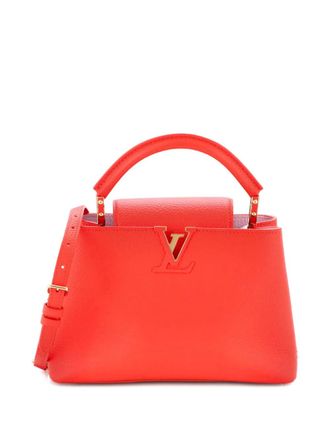 Louis Vuitton Braided Chain Capucines Bag Taurillion Leather BB satchel - Rosso