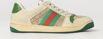 Gucci Sneakers basse Screener in pelle e cotone con monogramma GG