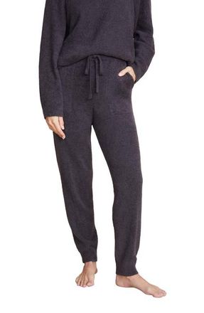 Barefoot Dreams CozyChic Lite Rib Trim Pants in Carbon at Nordstrom, Size X-Large