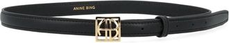 Anine Bing Monogram Riemen - Dames - Riemen - Zwart - M/L - Accessoires