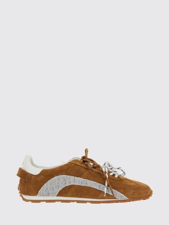 Dsquared2 Sneakers low top in pelle liscia e scamosciata con design bicolore