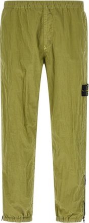 Stone Island Green Polyamide Solid Joggers