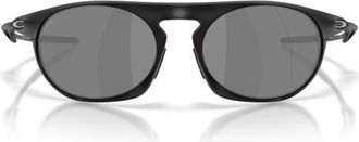 Oakley Neo Jacket 58mm Oval Sunglasses in Matte Black/prizm Black at Nordstrom