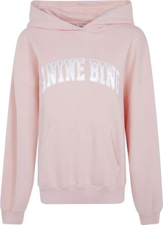 Anine Bing Harvey Sweatshirt - Dames - Hoodies - Roze - XS - Katoen - Hoodies & sweatvesten