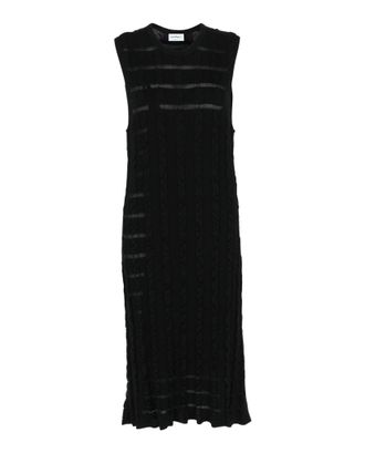 Ferragamo Cable Knit Midi Dress