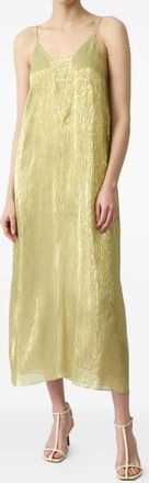 Petar Petrov Jurk met metallic-effect - Goud