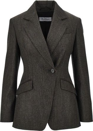 Max Mara Virgin wool double-breasted jacket Woman 40