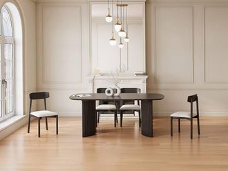 Vente-Unique 8-Seater Dining Table In Mango Wood - Black - TAMENIA By Maison C&eacute;phy