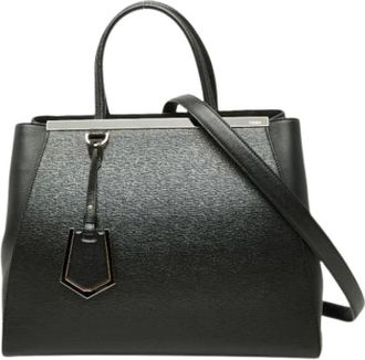 Fendi Pre-owned 2Jours Handbag - Dames - Vintage Handtas - Zwart - ONE Size - Leer - Vintage