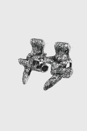 Diesel Silver-tone stud earrings - Earrings - Unisex - Grey