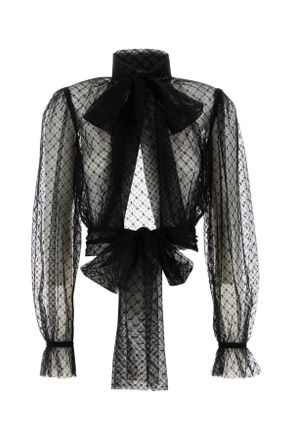 Dolce & Gabbana Black Lace Blouse