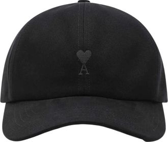 Ami De Coeur Borduurpet - unisex - Petten - Zwart - ONE Size - Katoen - Accessoires