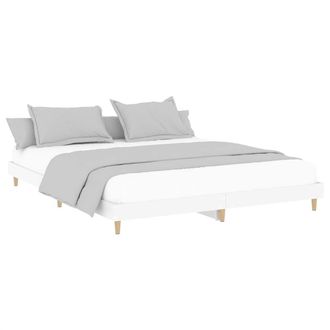 Berkfield Home Durable Bed Frame White 200x200 cm Engineered Wood