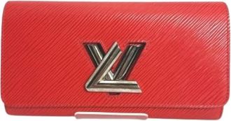 Louis Vuitton Pre-owned Leren Portemonnee - Dames - Vintage Accessoires - Rood - ONE Size - Leer - Vintage