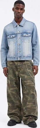 Forever 21 Washed Denim Trucker Jacket