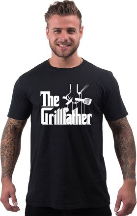 Bang Tidy Clothing BBQ T Shirt Funny Cooking Gifts for Men The Grillfather