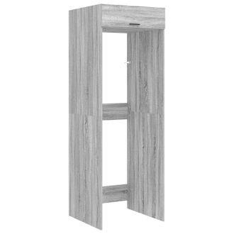 vidaXL Armario Para Lavadora Con Puerta Gris Sonoma 67,5 X 68 X 200 Cm Vidaxl