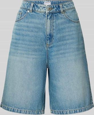Jake*s Casual Bermudas aus Denim im Used-Look in Jeansblau, Gr&ouml;&szlig;e 34