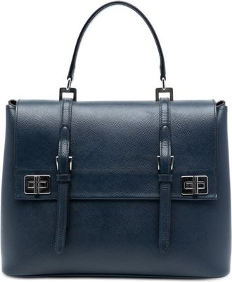 Prada Pre-owned Prada Saffiano Cuir Double Turnlock Satchel 3JG4GVIGQXV6JAHJ