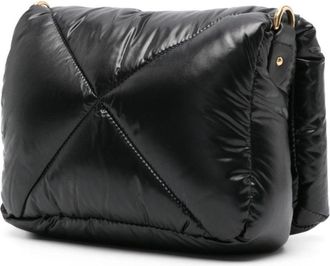 Moncler Womens Puf Twist-Lock Mini Crossbody Bag Black > Shoulder