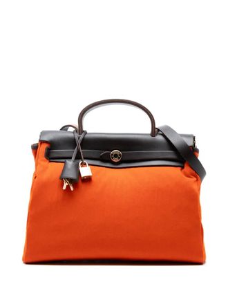 Herm&egrave;s 1999 Toile Herbag Zip 31 satchel - Marrone