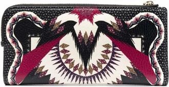 Etro Portemonnee met geometrisch patroon - unisex - Accessoires - Veelkleurig - Maat: ONE Size Zijde