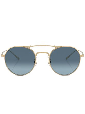 Oliver Peoples Occhiali da sole tondi Reymont - Oro