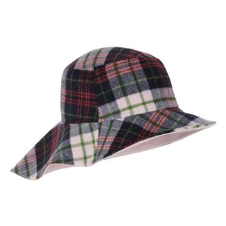 Marc Cain Omkeerbare hoed met ruitpatroon - Dames - Hoeden - Veelkleurig - ONE Size - Wol - Accessoires
