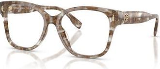 Tory Burch 54mm Square optical glasses in Brown at Nordstrom