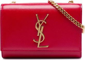 Saint Laurent Pre-owned Saint Laurent Small Patent Grain de Poudre Monogram Kate Crossbody Ladies G7SF81DXROYCX78P