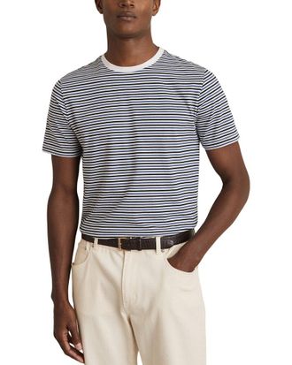 Reiss Bay Mercerised Stripe T-Shirt