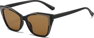 Generic Men And Women Outdoor Polarized Commuting Sunglasses Vacation Sports Party(Brown)