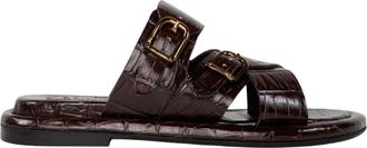 Homers Womens Anais Flat Sandal In Coco Castagna