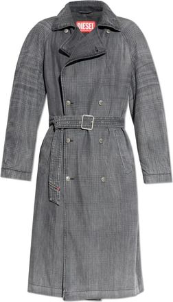 Diesel Trench Coats, unisex, Gray, Size: 2XL D-Matthew-S Coat