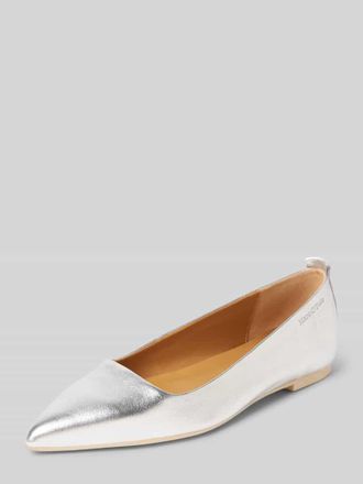 Marc O'Polo Ballerinas aus edlem Lammleder in Silber, Gr&ouml;&szlig;e 40
