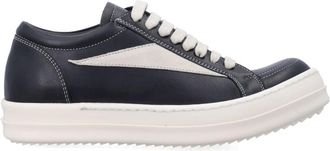 Rick Owens BlackWhite Lace-Up Sneakers