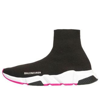 Balenciaga (WMNS) Balenciaga Speed Trainer Black Pink Sole 587280W17251915