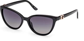 Guess Stijlvolle Zonnebril Zwart Gu 00189 01D - Dames - Zonnebrillen - Zwart - 55 MM - Accessoires