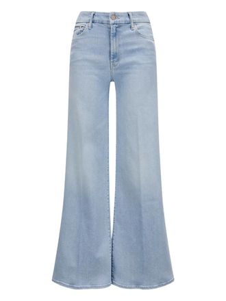 Mother belt-loops wide-leg jeans - women - Cotton/Modal/Polyester/Elastane - 29 - Blue