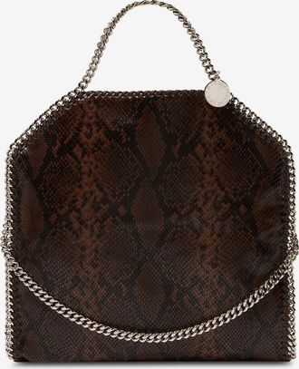 Stella McCartney Rechteckige Saffiano-Leder Shopper mit Animalprint Falabella