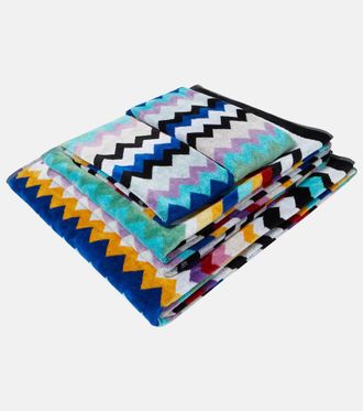 Missoni Cyrus set of 5 Zigzag cotton terry towels
