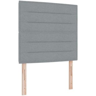 vidaXL Headboard Height Adjustable Manual Light grey 100 cm Fabric Vidaxl