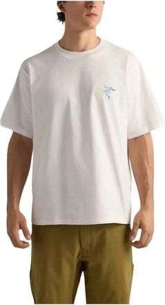 Arc'teryx Kragg Cotton Logo Shirt SS - Heren - T-shirts - Wit - M - Katoen - Tops