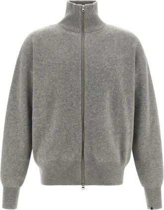 Extreme Cashmere N&deg;319 Xtra Out Cardigan - Heren - Cashmere truien - Grijs - ONE Size - Wol - Truien & Vesten