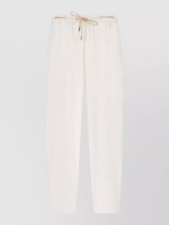 Herno drawstring straight-leg trousers