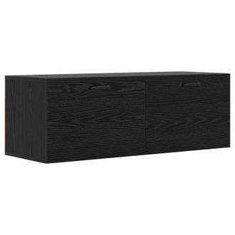vidaXL Armario De Pared Roble Negro 100 X 36,5 X 35 Cm Vidaxl