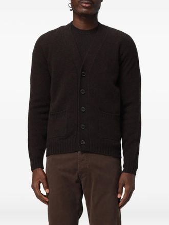 Drumohr V-neck cardigan - men - Fabric - 54 - Brown