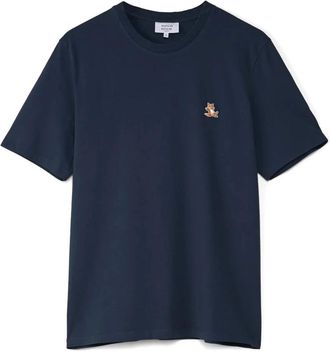 Maison Kitsuné Hombre, Camisetas, Azul, Talla: L
